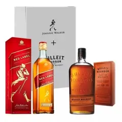 JOHNNIE WALKER - Pack J Walker Red Label 750cc + Bulleit Bourbon 750cc