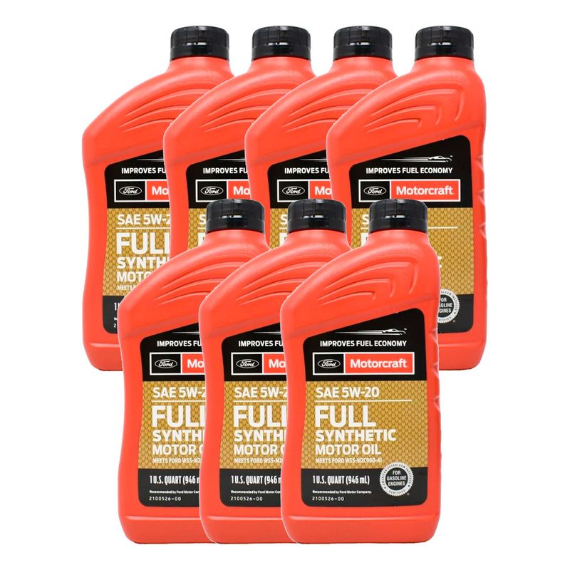 FORD - Aceite Ford Motorcraft 5w20 Full Sintetico (7 Unidades)