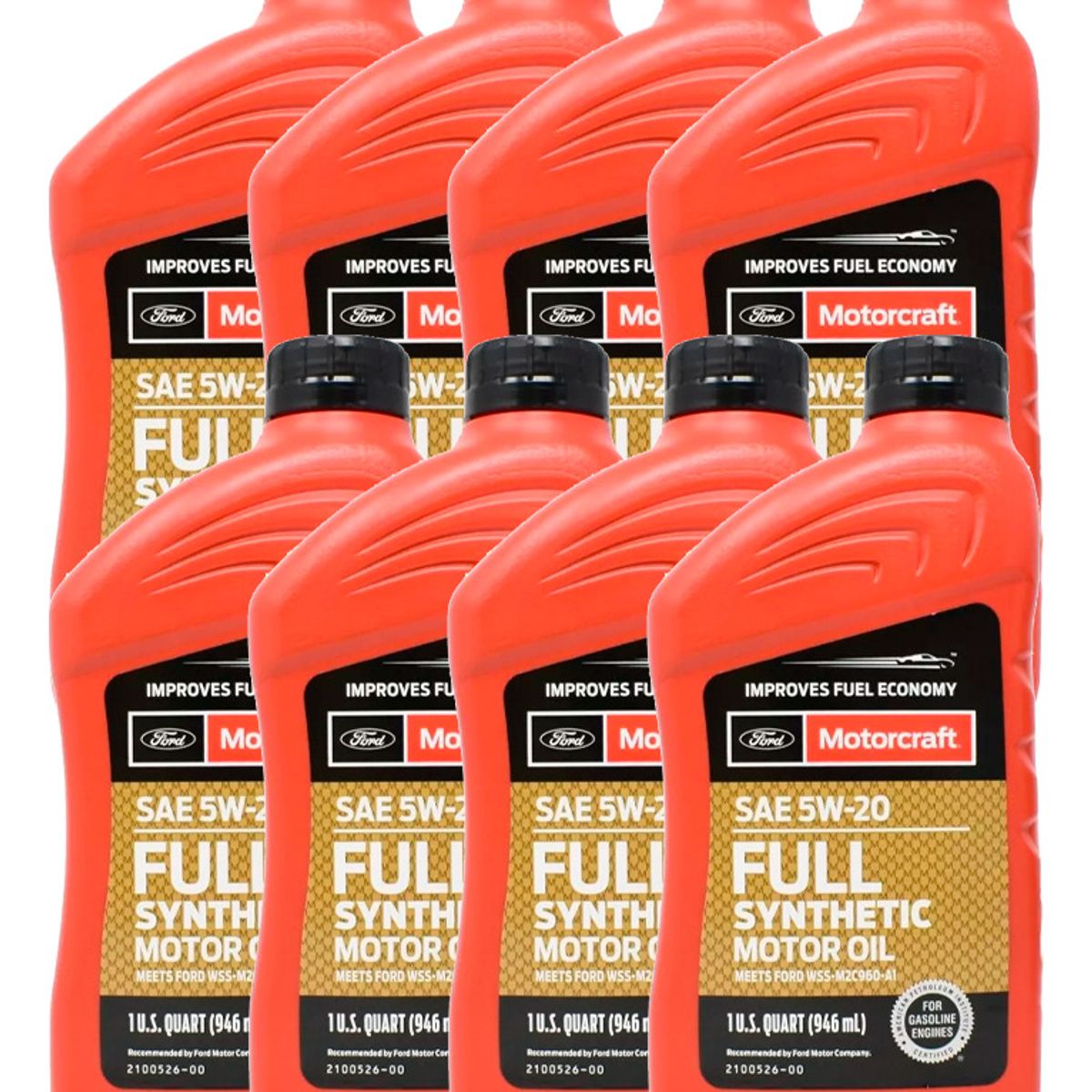 FORD - Aceite Ford Motorcraft 5w20 Full Sintetico (8 Unidades)