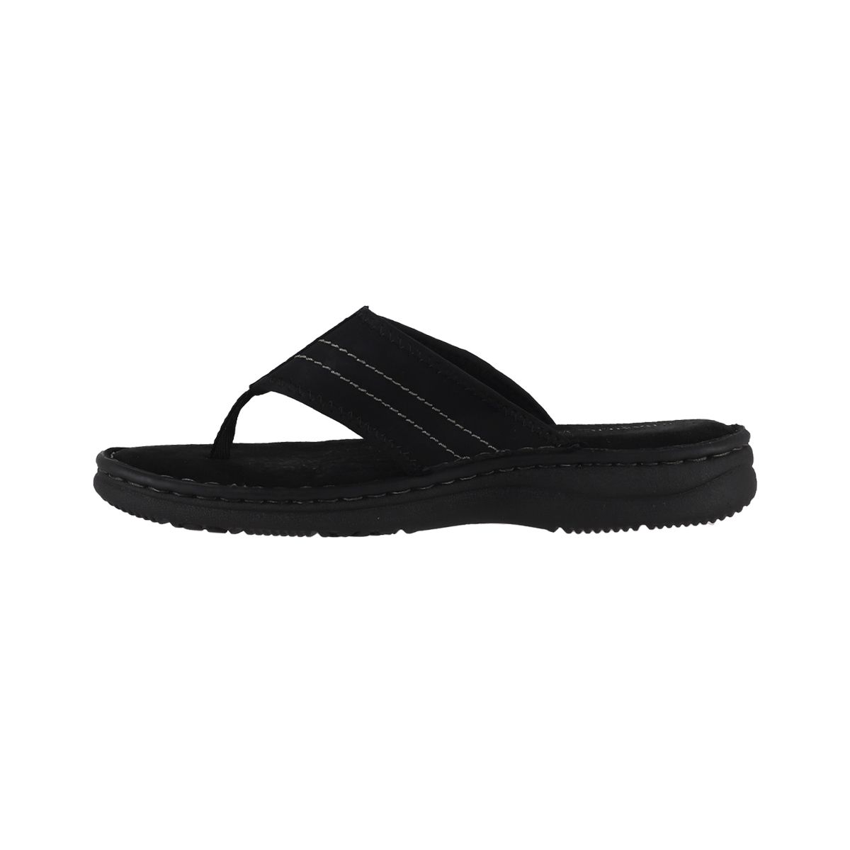 BAMERS - Hawaianas Hombre Flip Leather  Negro Bamers