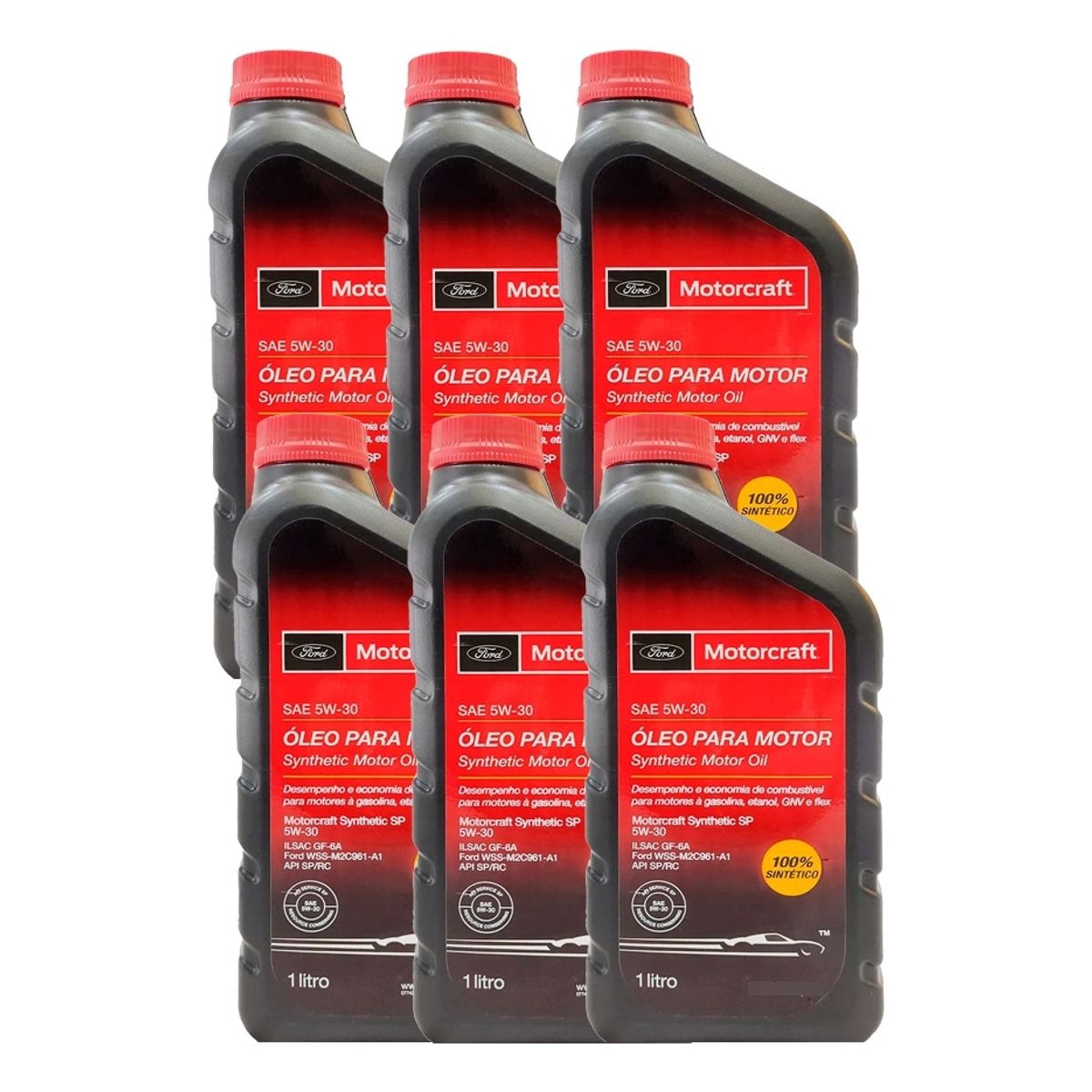 FORD - Aceite Ford Motorcraft 5w30 Full Sintetico (6 Unidades)
