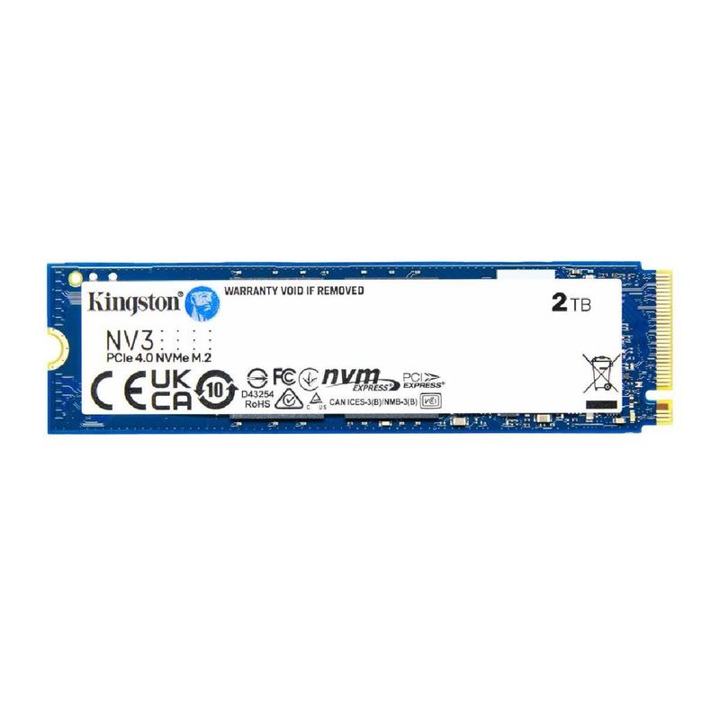 KINGSTON - Disco Duro Kingston NV3 M.2 2280 2TB PCIe 4.0 x4