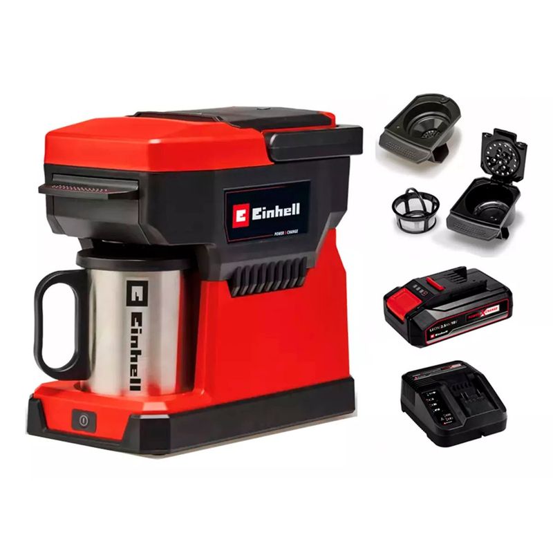 EINHELL - Cafetera Inalámbrica 18v Te-cf 18 Li-solo Bat+ Carg Einhell