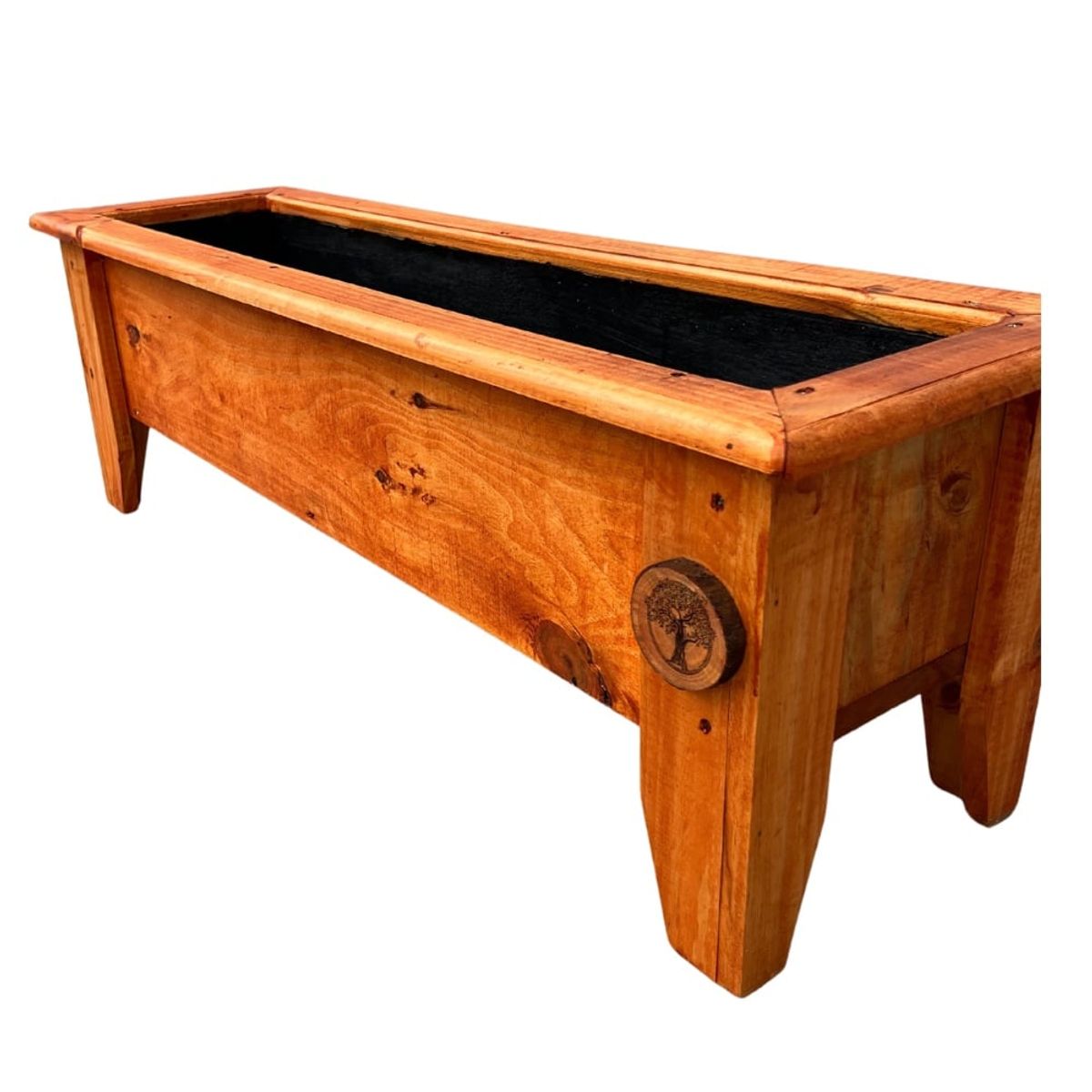 GENERICO - Jardinera De Madera En Pino Cepillado Color Nogal