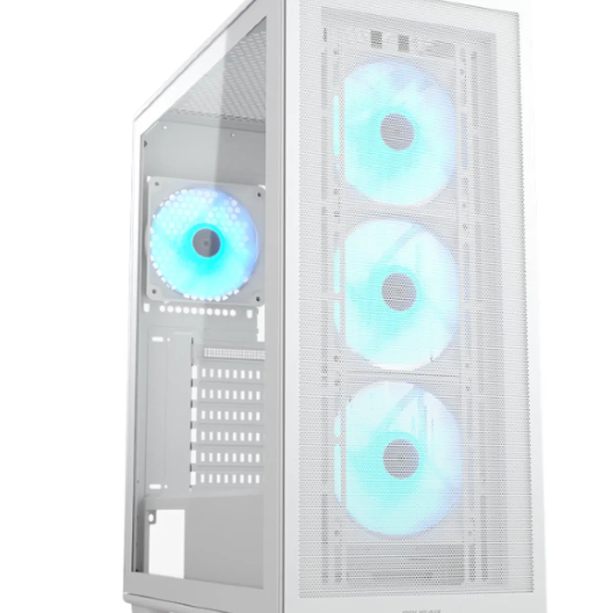 COUGAR - Gabinete - Cougar MX220 RGB - SFuente - ATX - Blanco