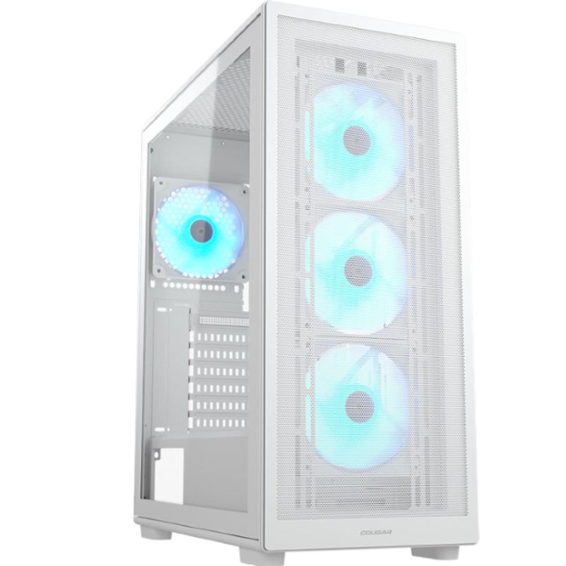 COUGAR - Gabinete - Cougar MX220 RGB - SFuente - ATX - Blanco