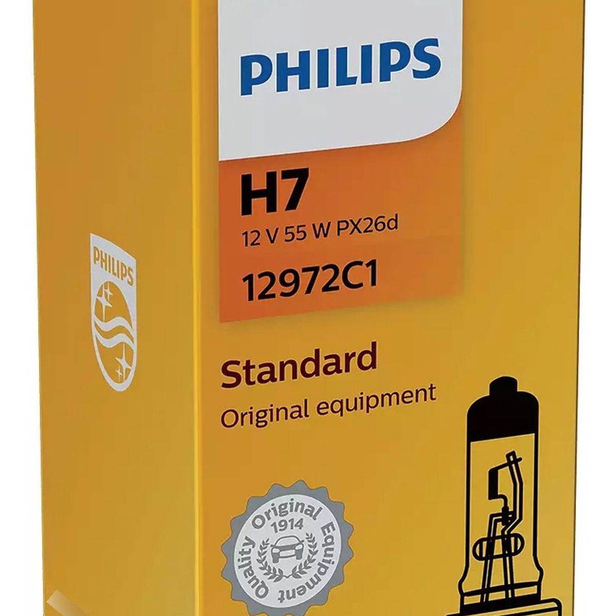 PHILIPS - Ampolleta (bombilla) Philips H7  12v-55w  Px26d