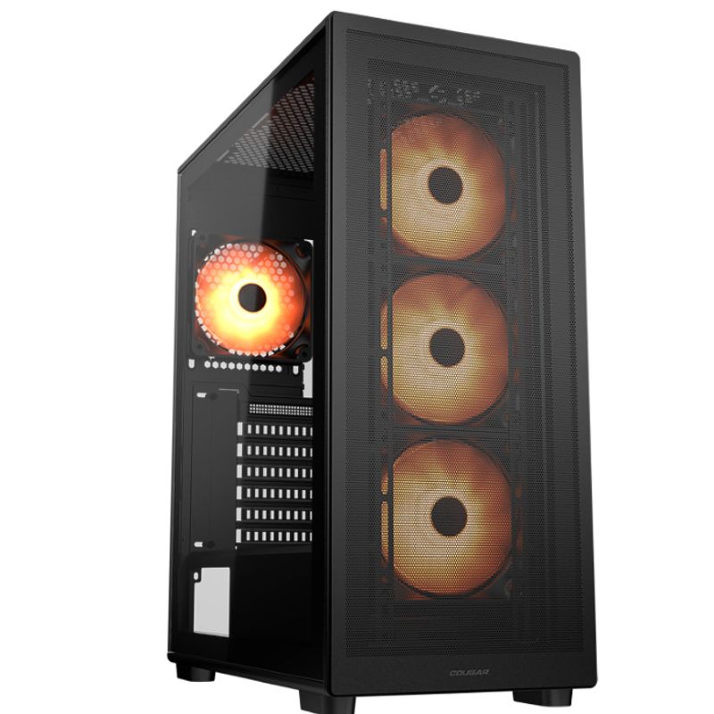 COUGAR - Gabinete - Cougar MX220 RGB - SFuente - ATX - Negro