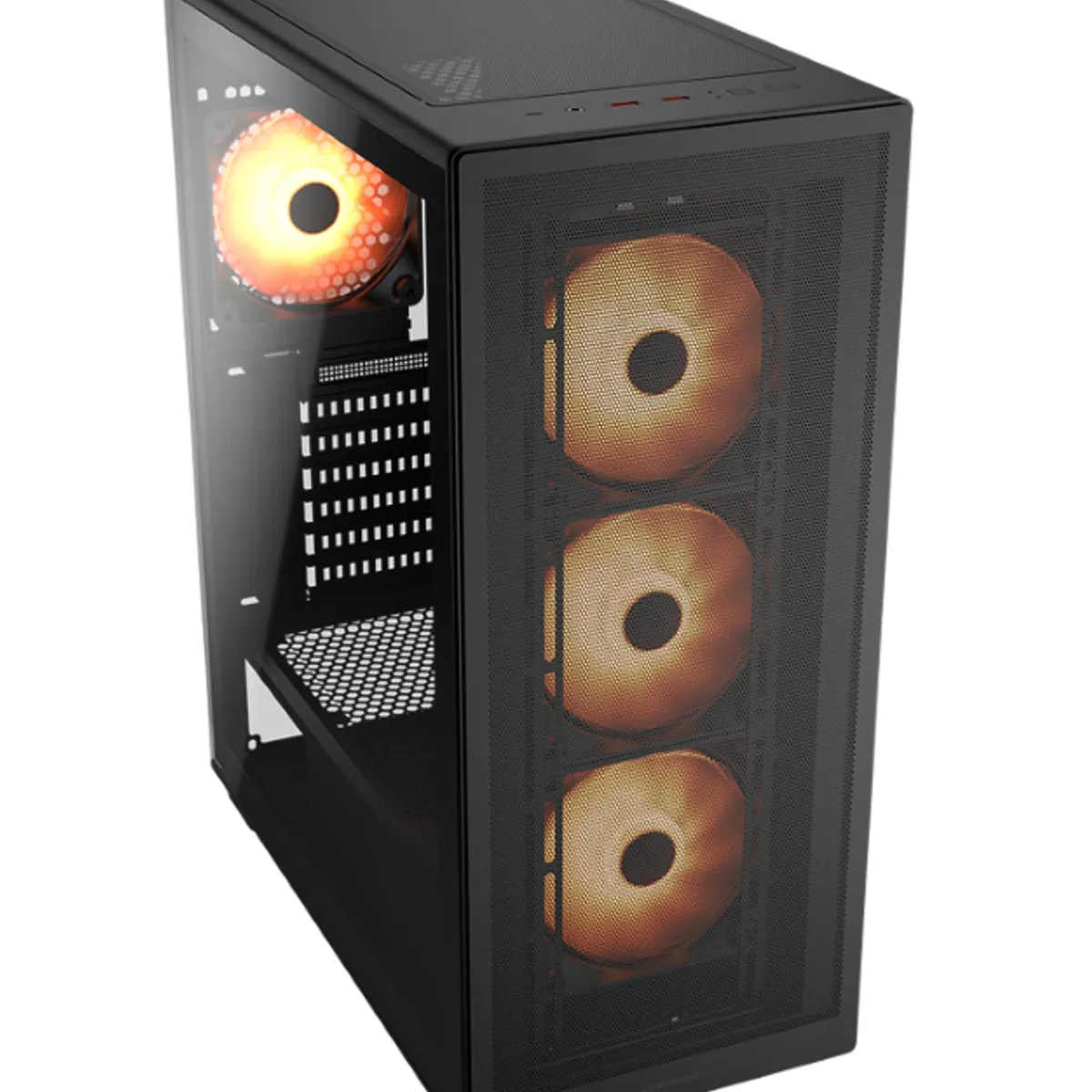 COUGAR - Gabinete - Cougar MX220 RGB - SFuente - ATX - Negro