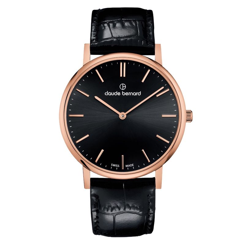 CLAUDE BERNARD - Reloj Claude Bernard Slim Line 39mm Hombre Negro