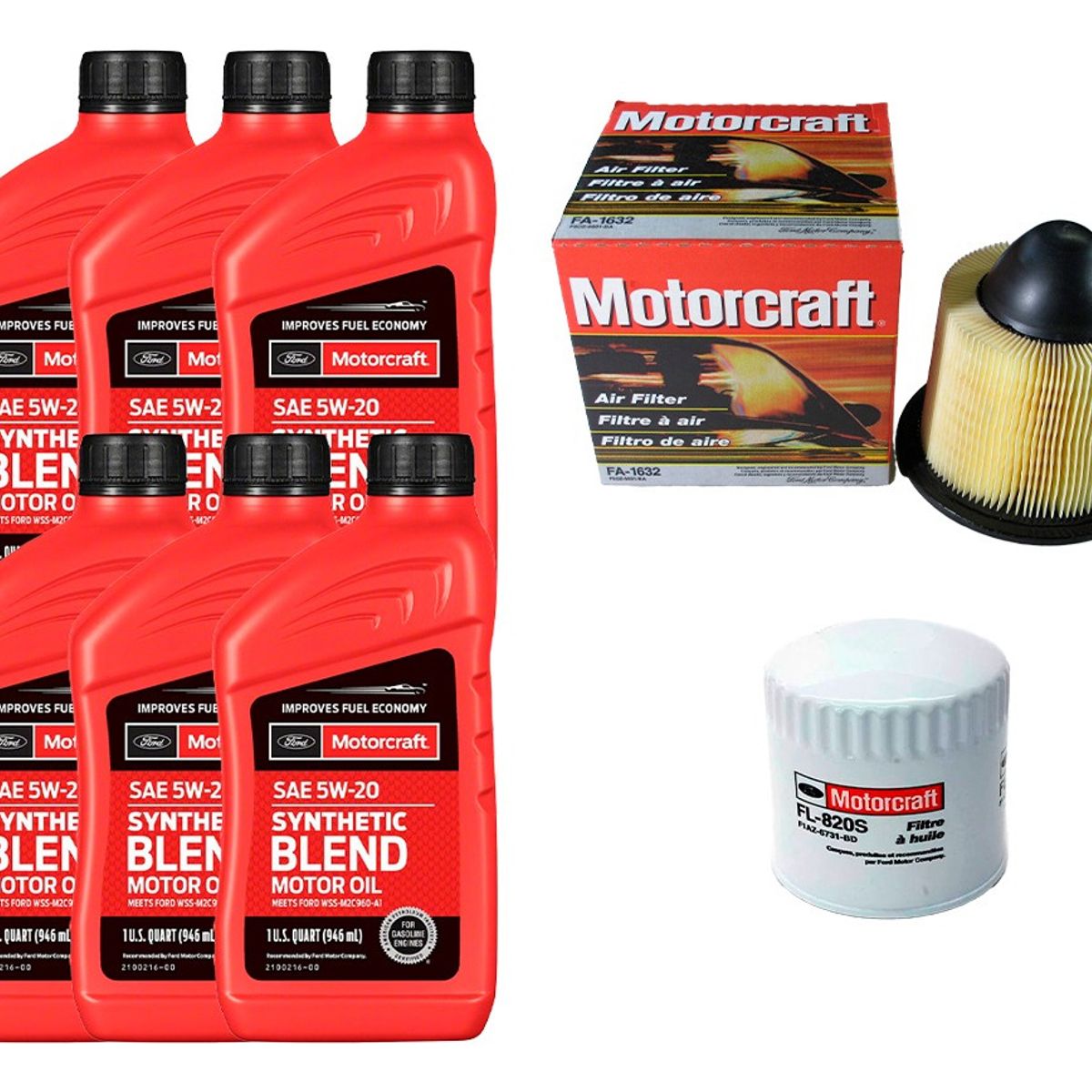 FORD - Kit Mant Ford F150 4.6 Motorcraft Filtro Aceite+aire+aceite
