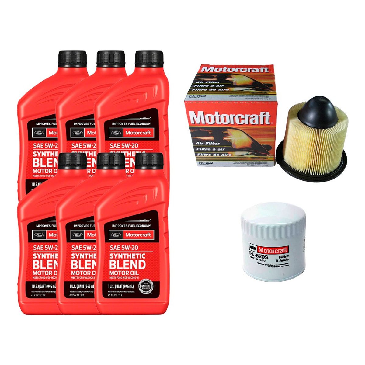 FORD - Kit Mant Ford F150 4.6 Motorcraft Filtro Aceite+aire+aceite