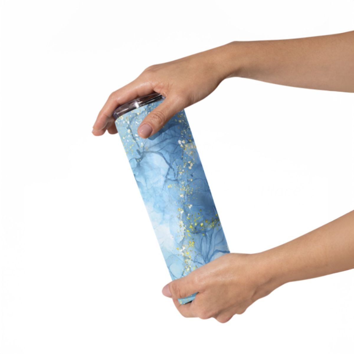 Vaso termico Tumbler TUMB36 Marmol Turquesa Azul 600 ml, marca GENERICO - Foto 2