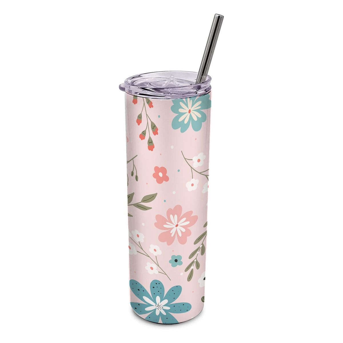 GENERICO - Vaso termico Tumbler TUMB37 Flores 600 ml