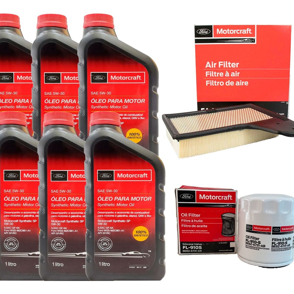 FORD - Kit Mantención Ford Mustang 2,3 (2013-2018) Full Sintetico