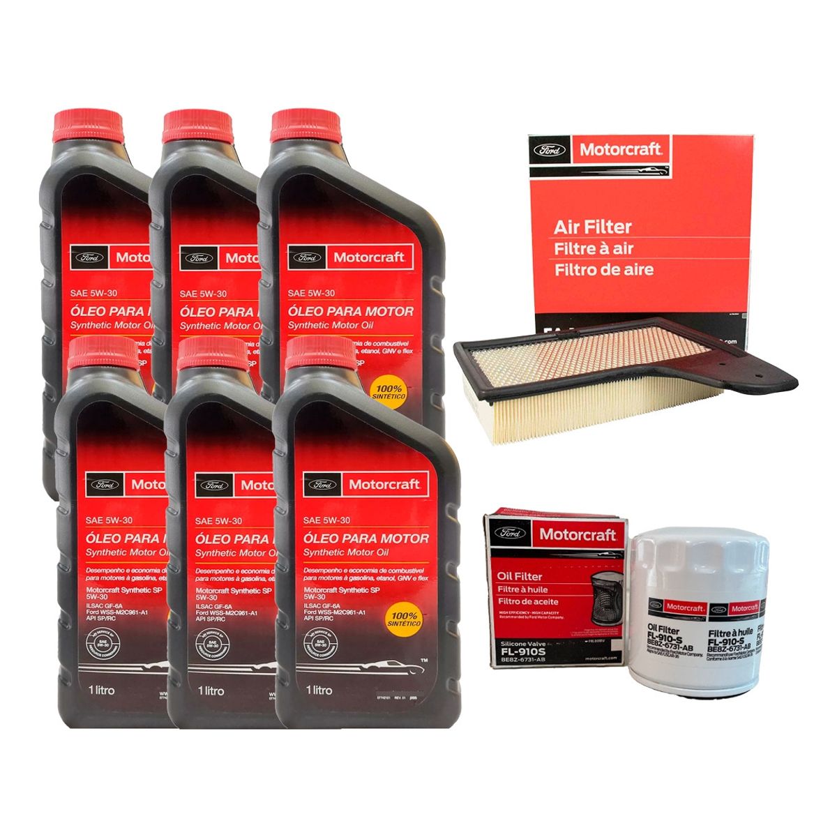 FORD - Kit Mantención Ford Mustang 2,3 (2013-2018) Full Sintetico