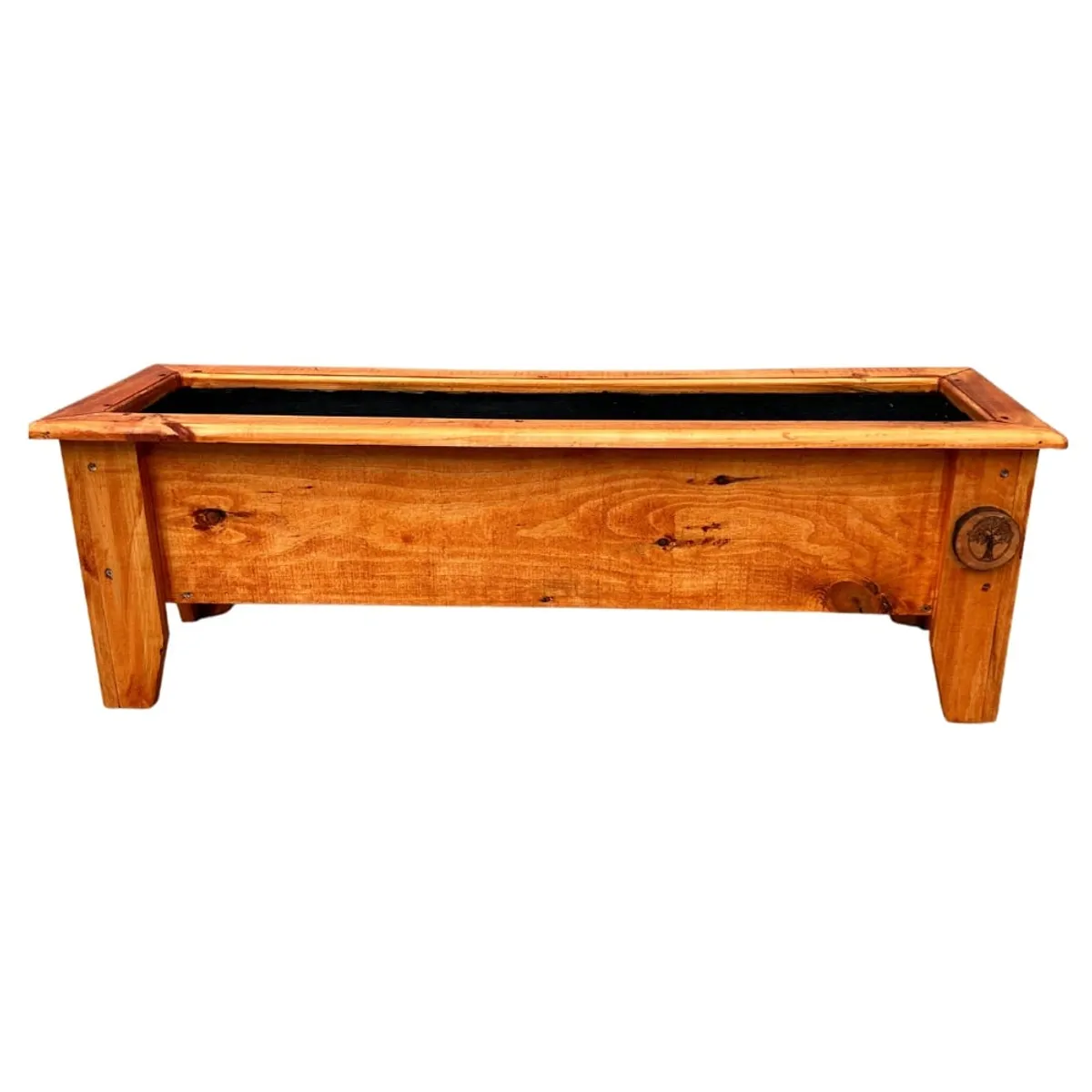 GENERICO - Jardinera De Madera En Pino Cepillado Color Nogal