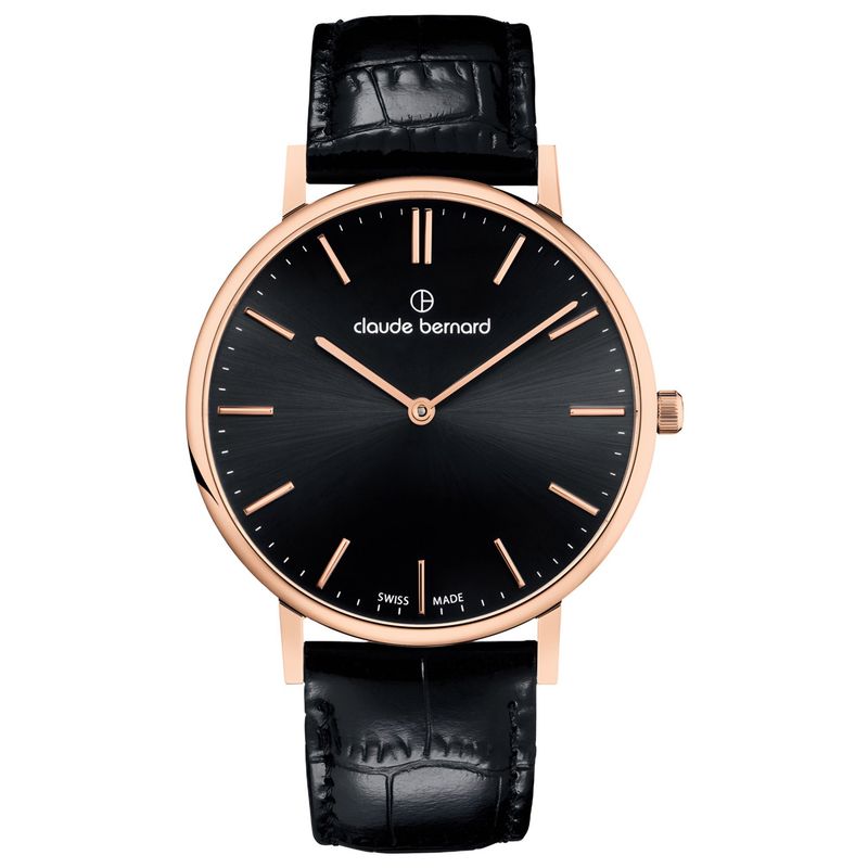 CLAUDE BERNARD - Reloj Claude Bernard Black  Slim Line 41mm Hombre