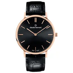 CLAUDE BERNARD - Reloj Black Slim Line 41mm Hombre