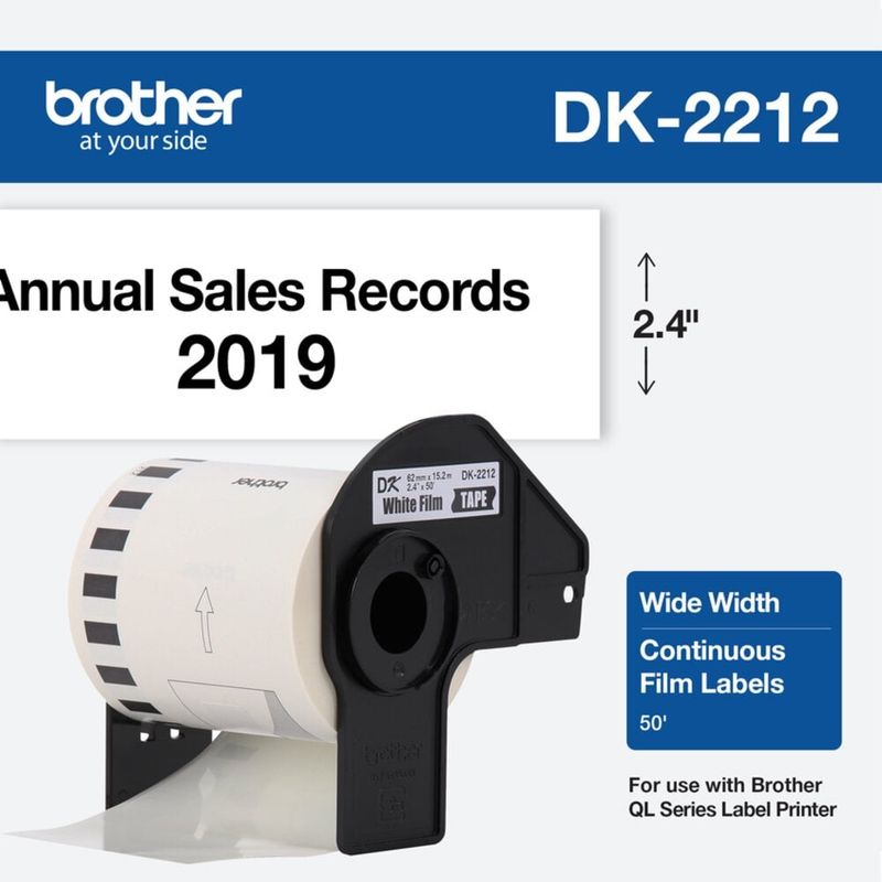 BROTHER - Rollo Brother Film Negro Sobre Blanco 62mmx15.24mts Dk2212