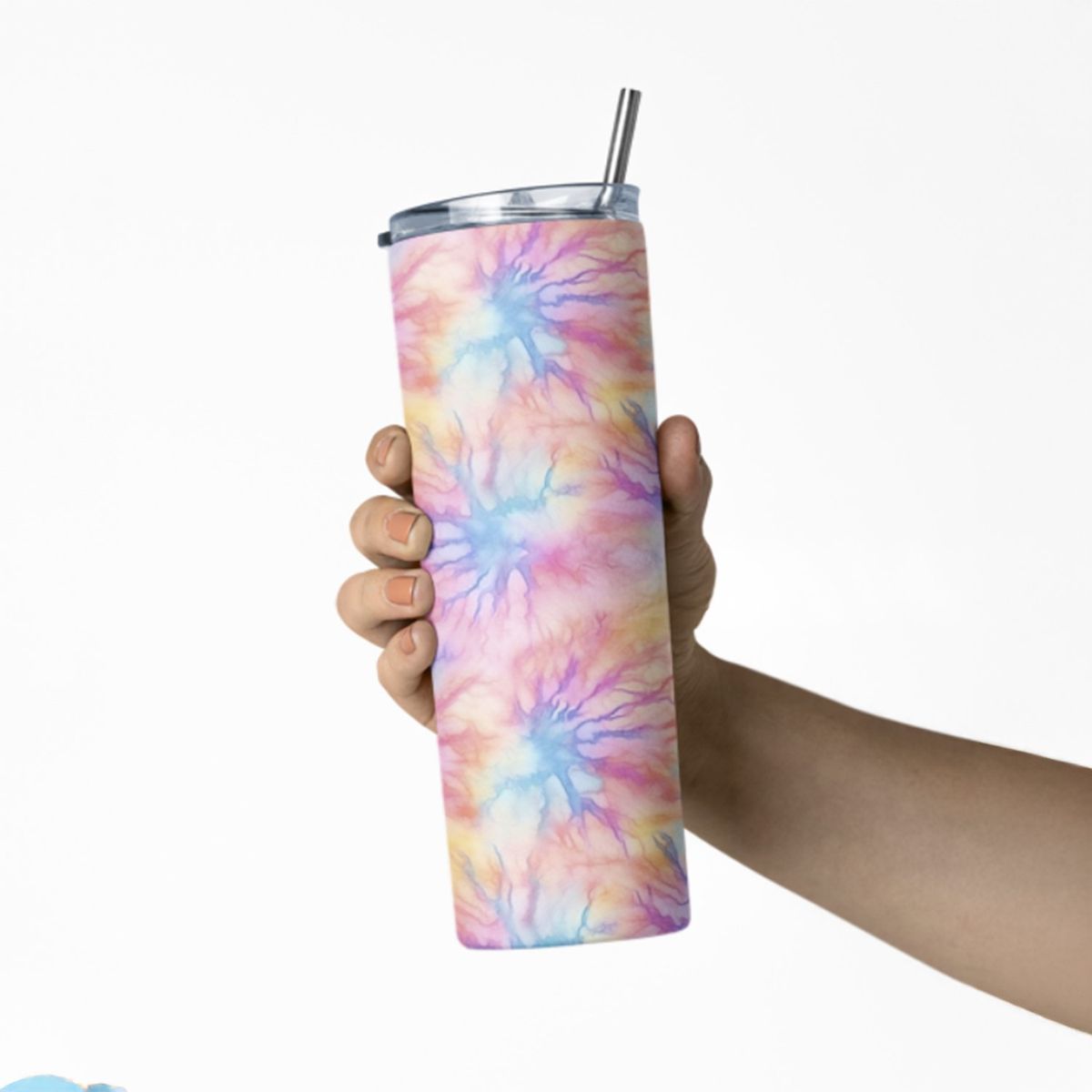 GENERICO - Vaso termico Tumbler TUMB43 Tie Dye 600 ml