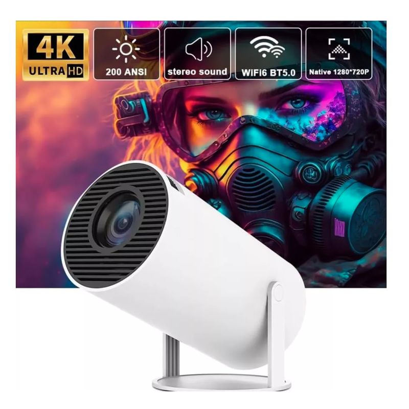 GENERICO - Proyector Ledstar Hy300 Portatil Homecinema 200lm Blanco 110v220v