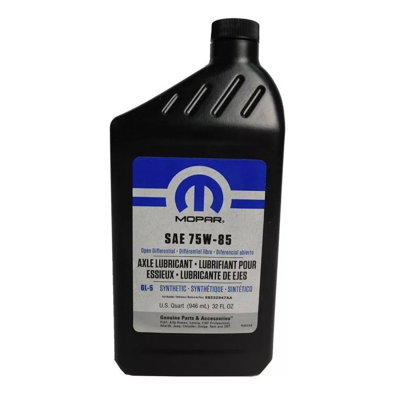 GENERICO - Aceite Diferencial Sae 75w85 Original Mopar 946ml