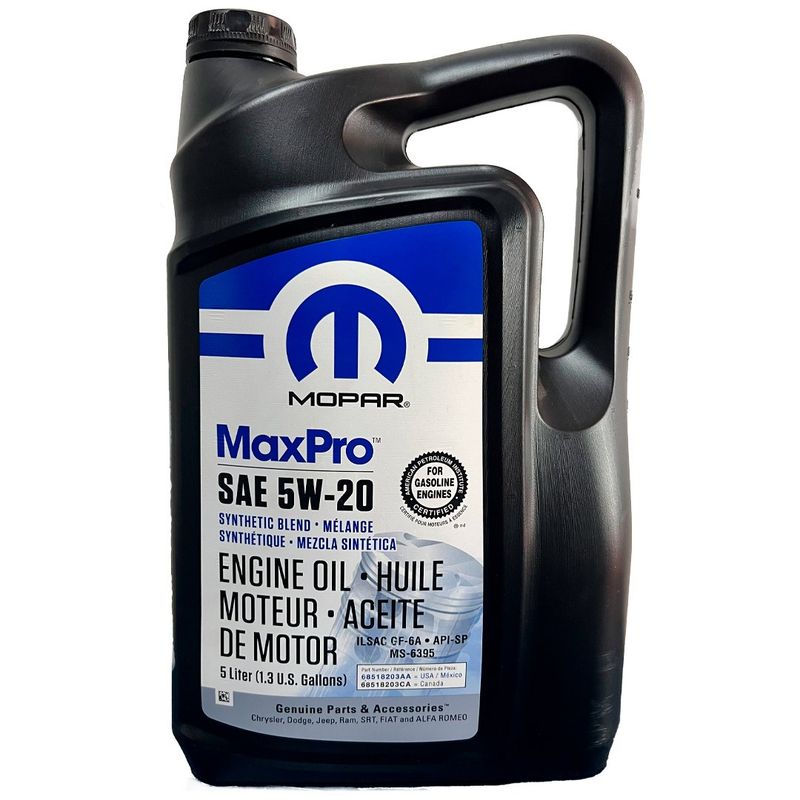 GENERICO - Aceite Para Motor Mopar Sintético 5w-20 X 5l