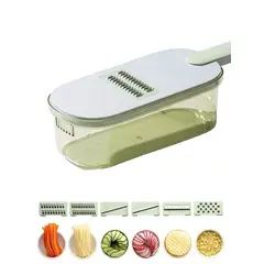GENERICO - Picador Y Rallador Verduras Y Queso Multifuncional 6 Cortes