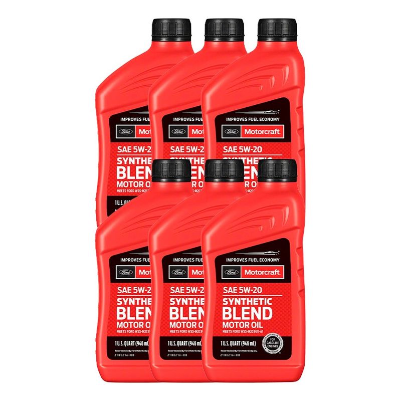 FORD - Aceite Genuino Ford Motorcraft® Sae 5w20 (6 Unidades) 5.7 Lt