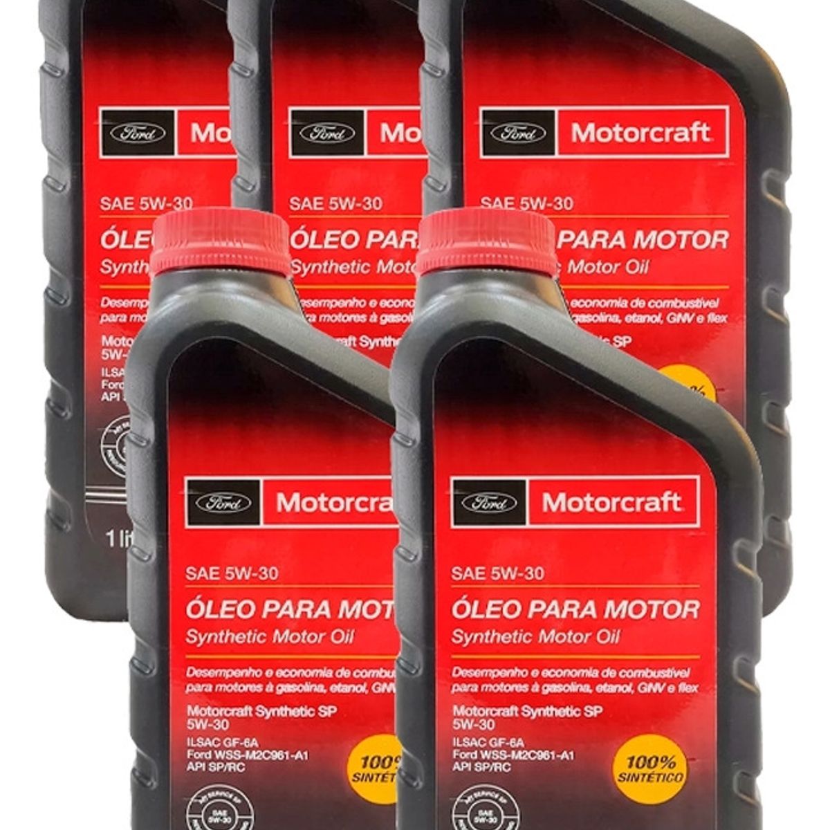 FORD - Aceite Ford Motorcraft 5w30 Full Sintetico (5 Unidades)