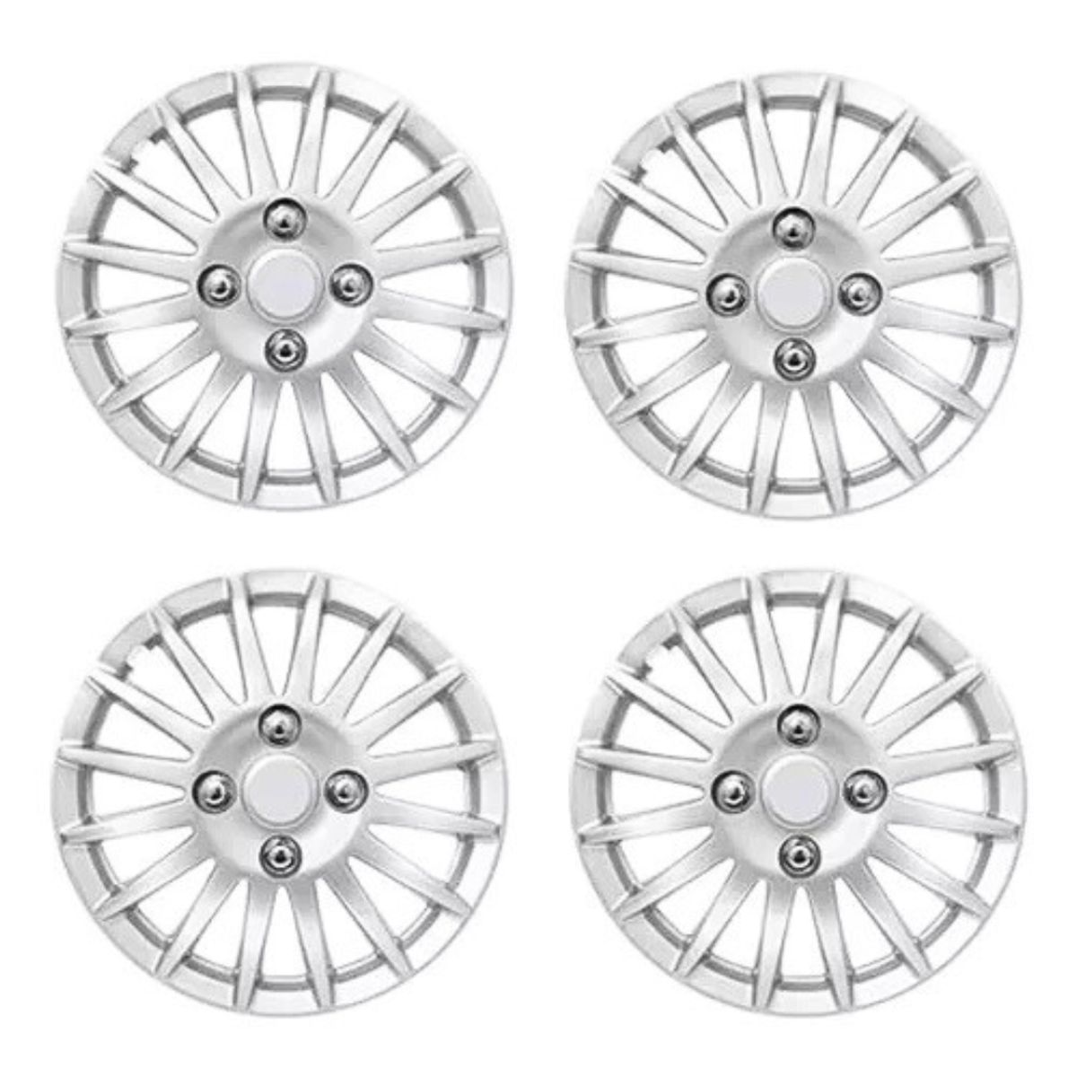 GENERICO - X4 Tapa Rueda Aro 16 Auto Tuning Deportivo