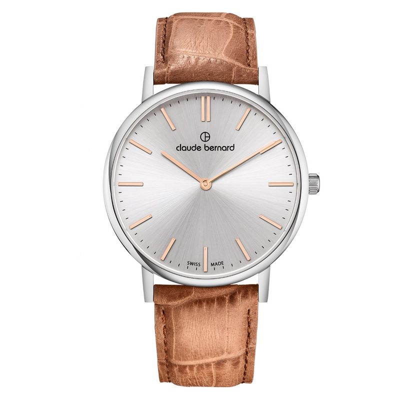 CLAUDE BERNARD - Reloj Claude Bernard Slim Line Hombre Camel 41mm