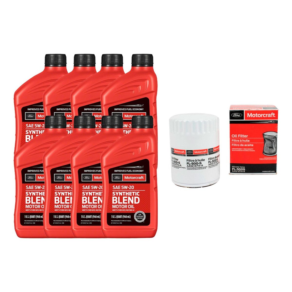 FORD - Kit Mantencion Ford F150 5.0 Motorcraft Filtro aceite+aceite