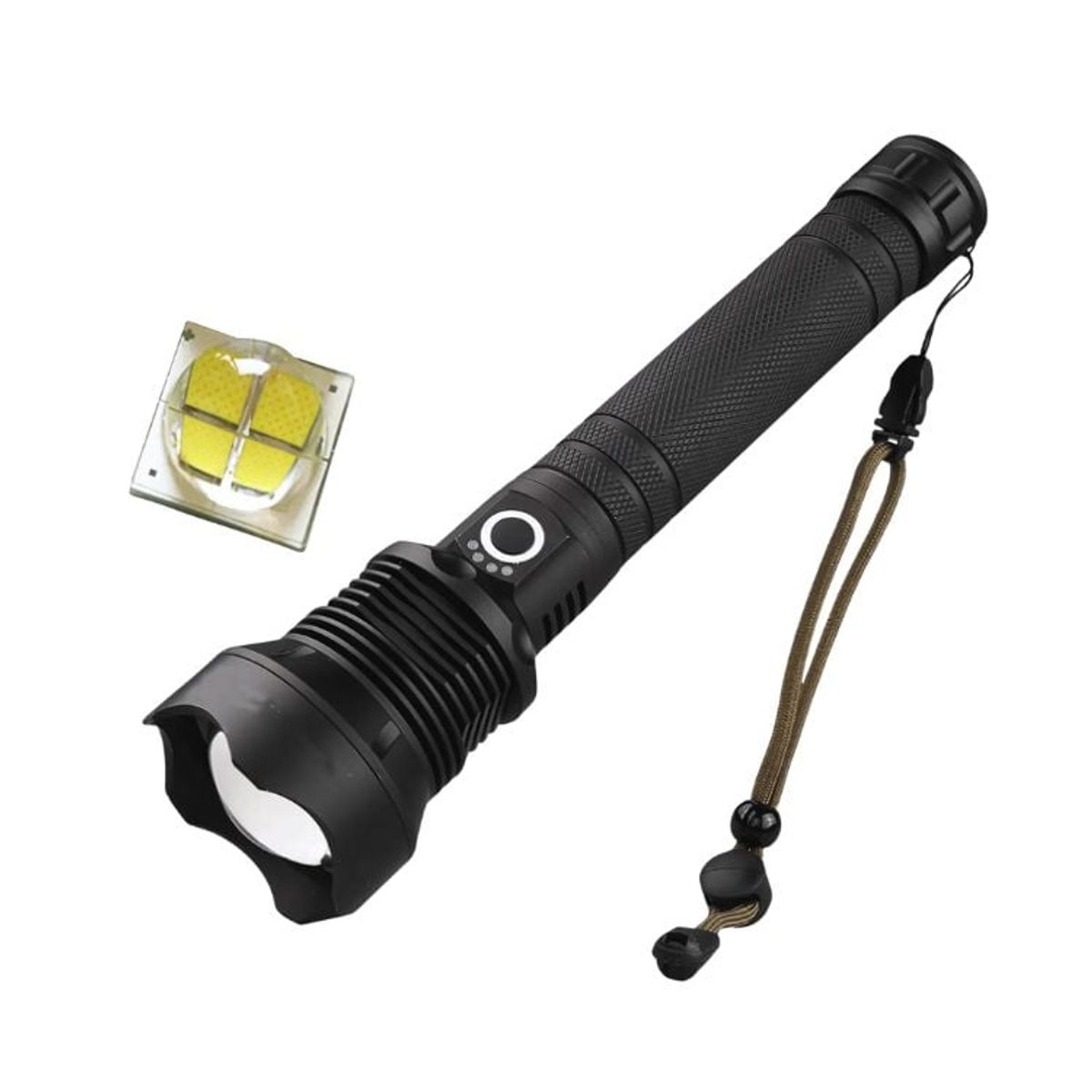 CRUSEC - Linterna Led 50W Tactica Recargable Usb