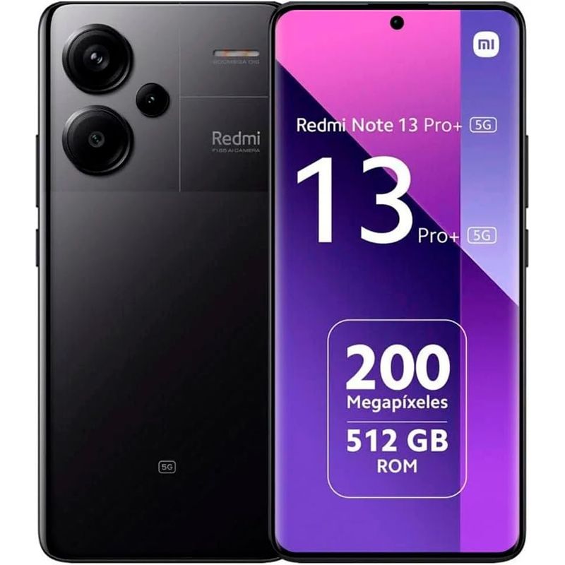 XIAOMI - Xiaomi Redmi Note 13 Pro Plus 5G 512Gb Negro 12Gb Ram