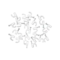 MACROTEL - Grampas Cable Coaxial Rg596 8mm Blanca