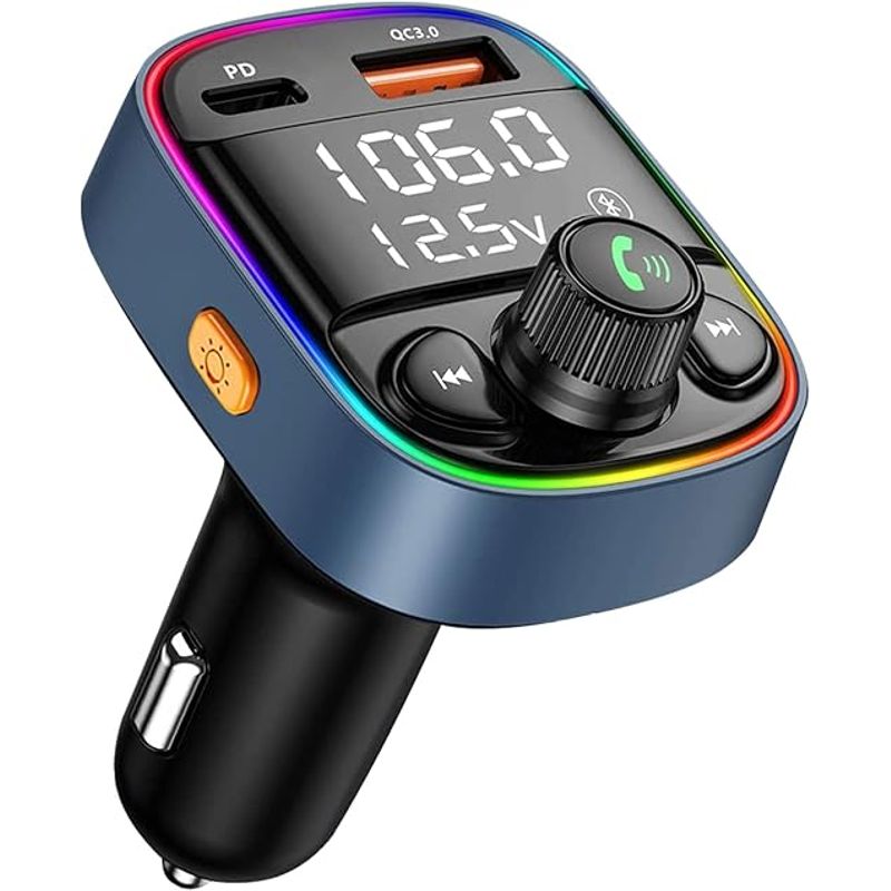 GENERICO - Receptor Bluetooth Cargador Télefono Auto Transmisor Pd-QC30