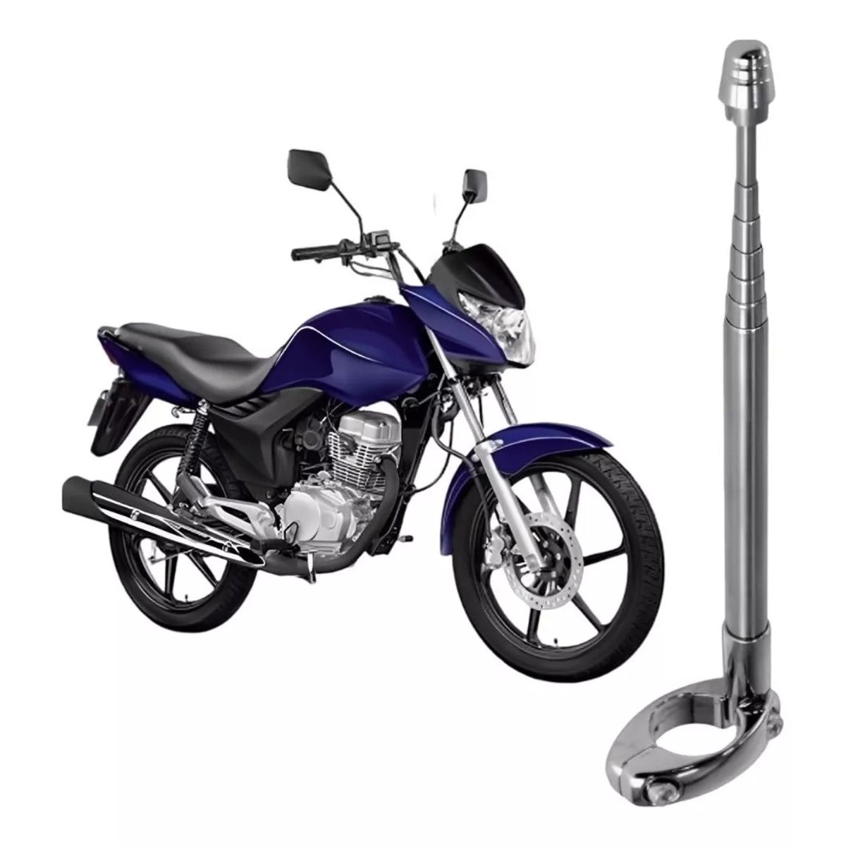 GENERICO - Antena Corta Hilo Curado Motociclistas Motoqueros