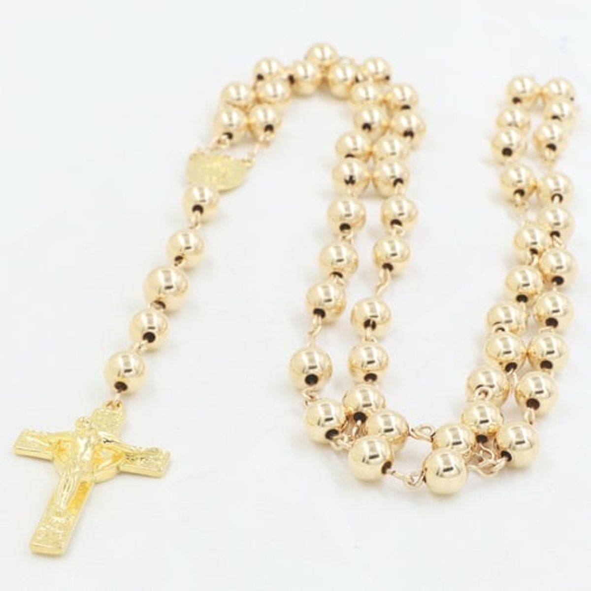 GENERICO - Rosario Clásico Oro Laminado 18k