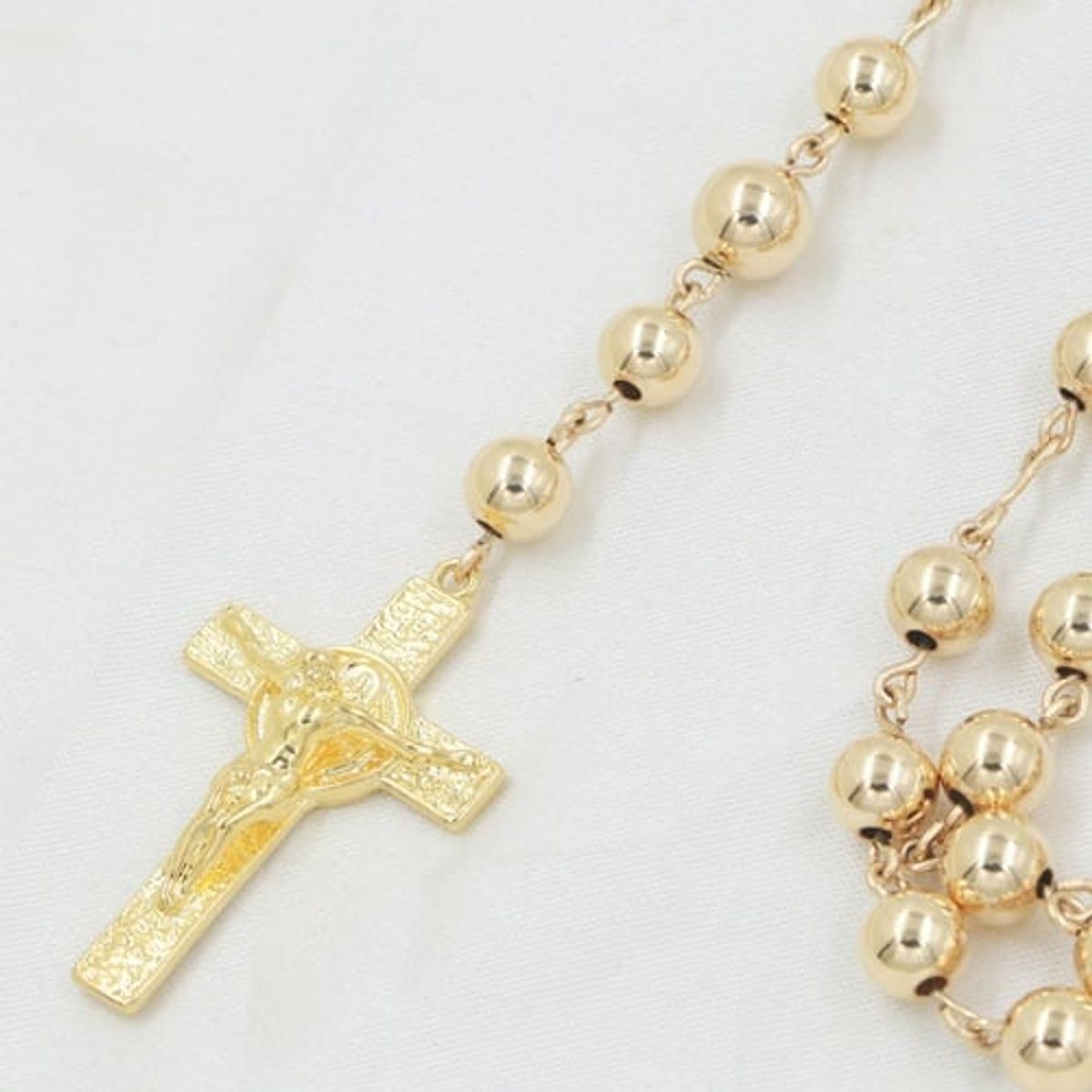 GENERICO - Rosario Clásico Oro Laminado 18k