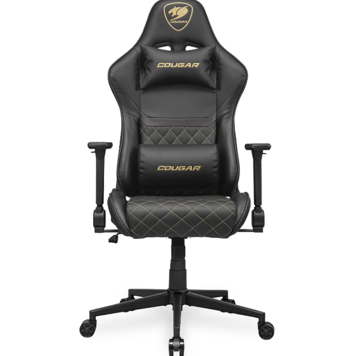 COUGAR - Silla Gamer - Cougar ARMOR ONE V2 GOLD- Soporte máx. 120 kg - Black