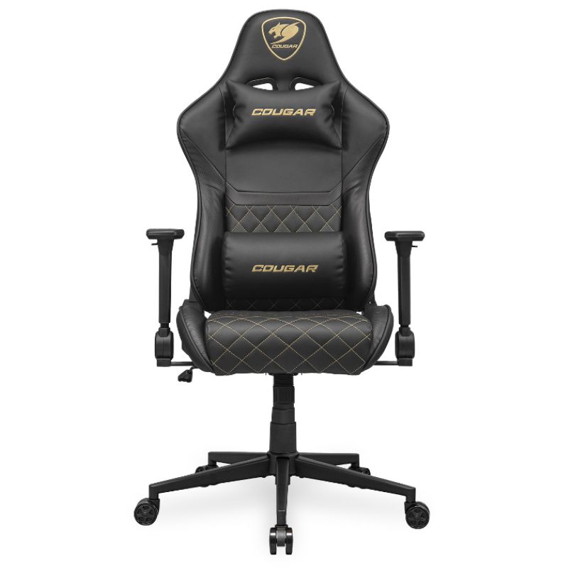 COUGAR - Silla Gamer - Cougar ARMOR ONE V2 GOLD- Soporte máx. 120 kg - Black