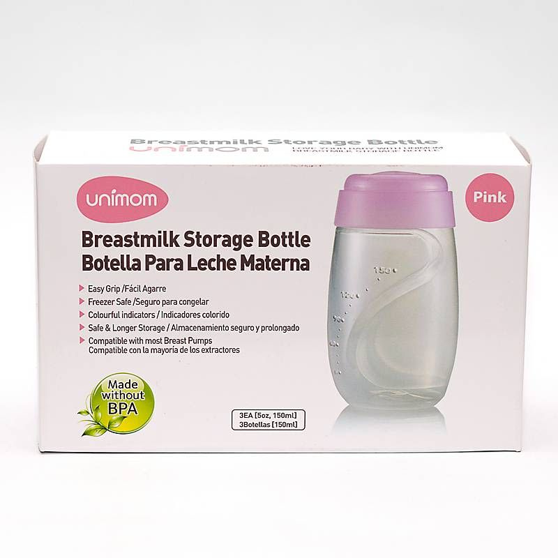 UNIMOM - Botellas Para Almacenar Leche Materna Unimom 3 Unidades