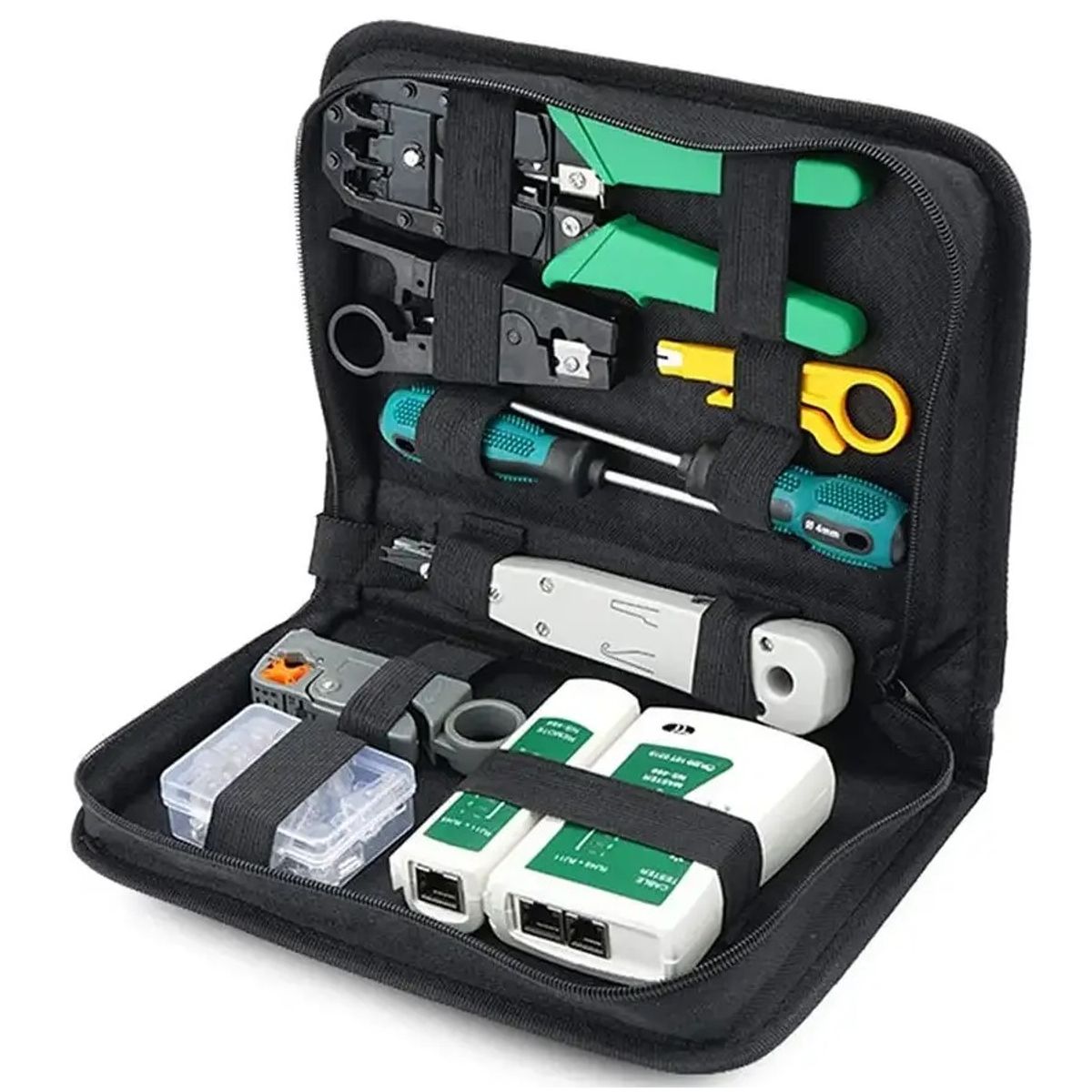 GENERICO - Kit Herramientas Para Redes Rj45rj12rj11 Crimpadora