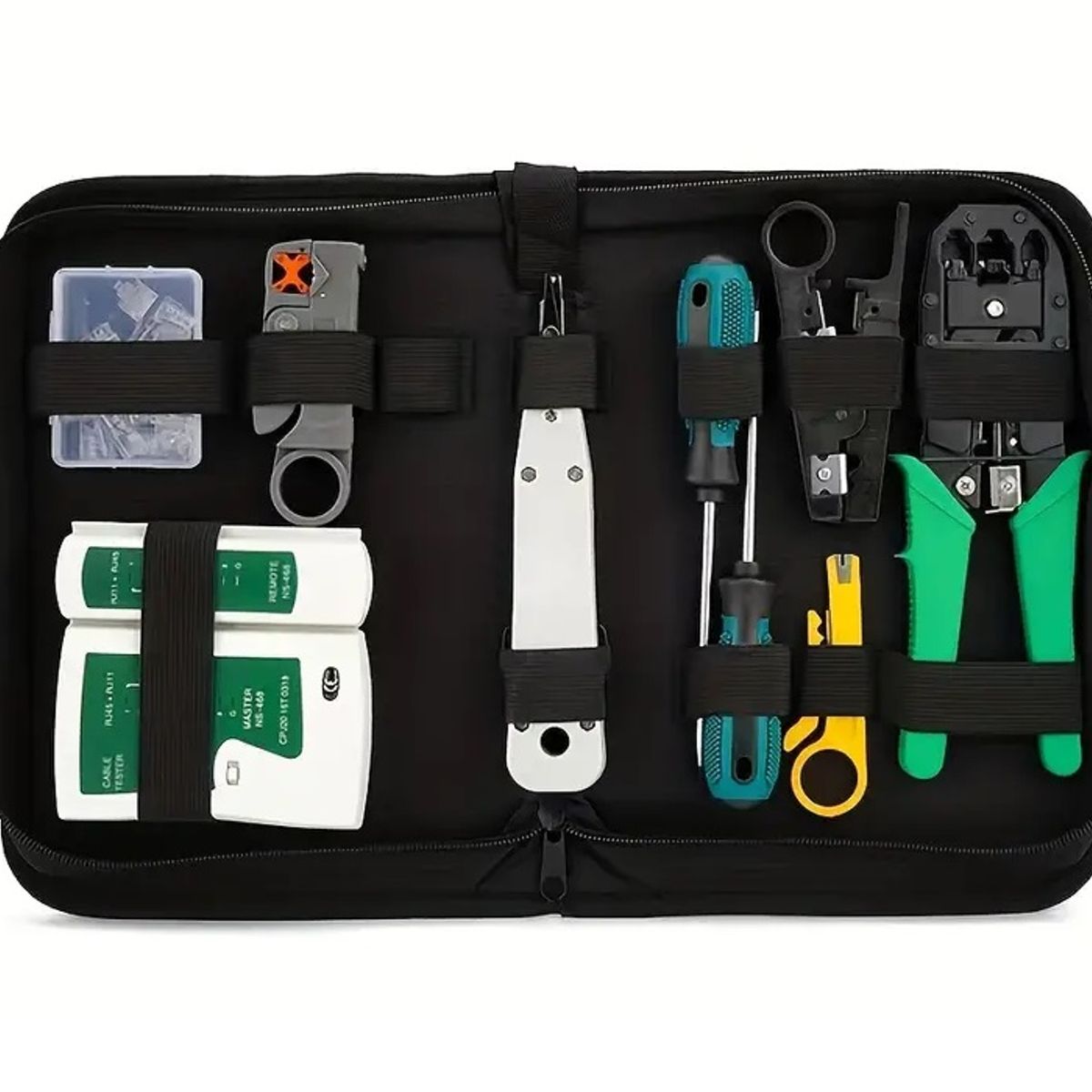 GENERICO - Kit Herramientas Para Redes Rj45rj12rj11 Crimpadora