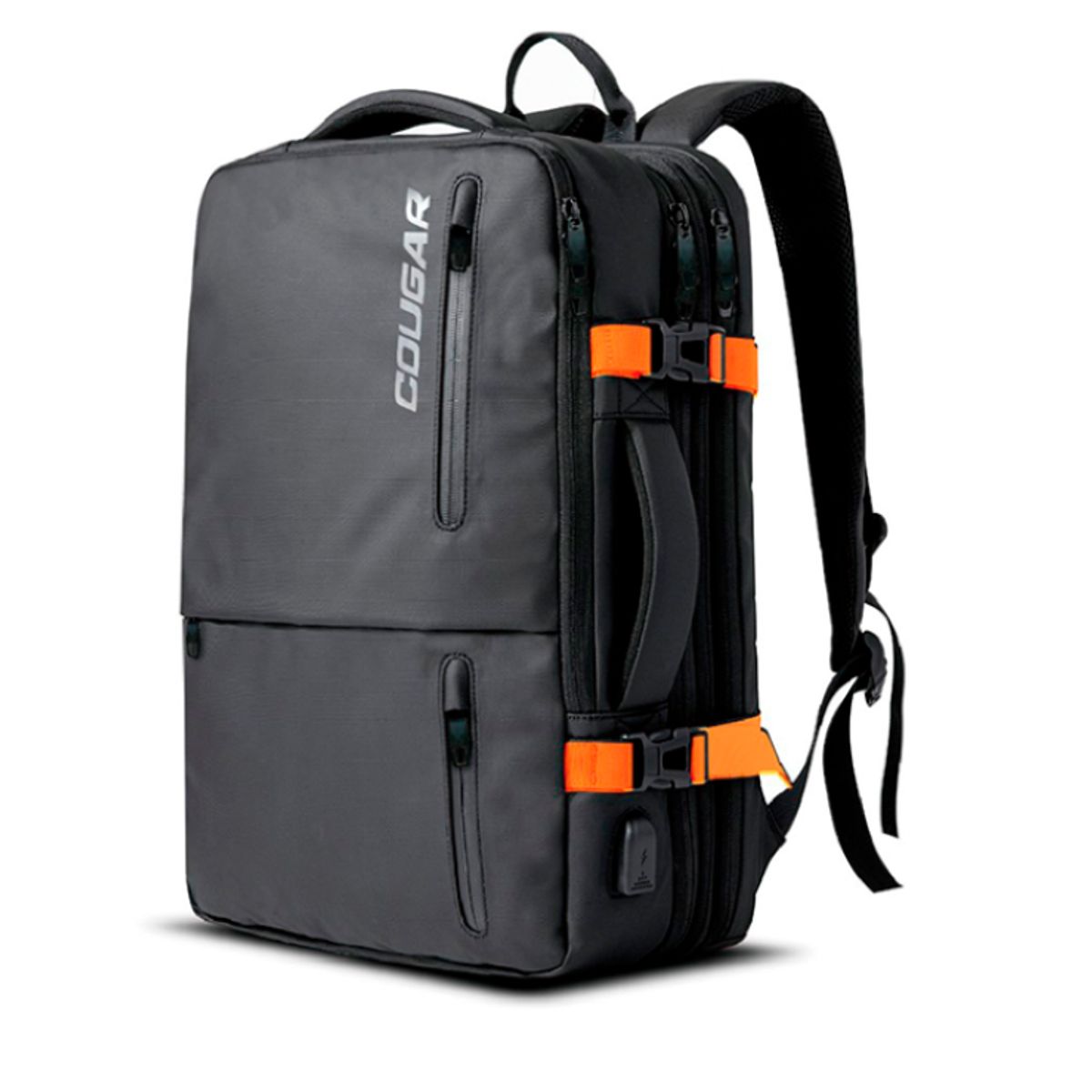 COUGAR - Mochila - Cougar Vanguard - 12 bolsillos - USB - 40 lts. - Black