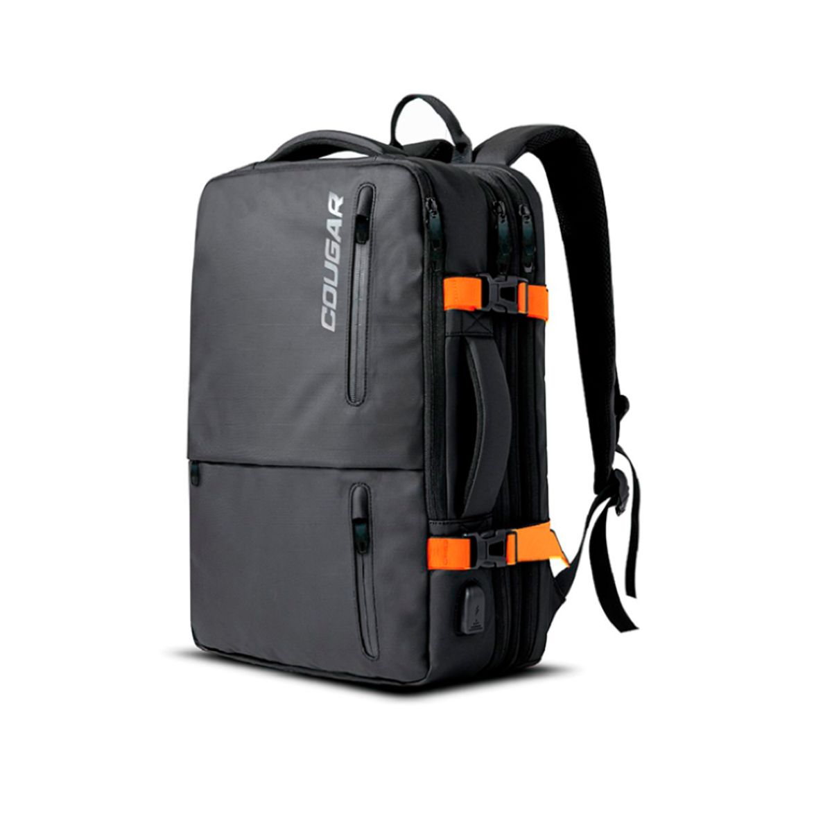 COUGAR - Mochila - Cougar Vanguard - 12 bolsillos - USB - 40 lts. - Black