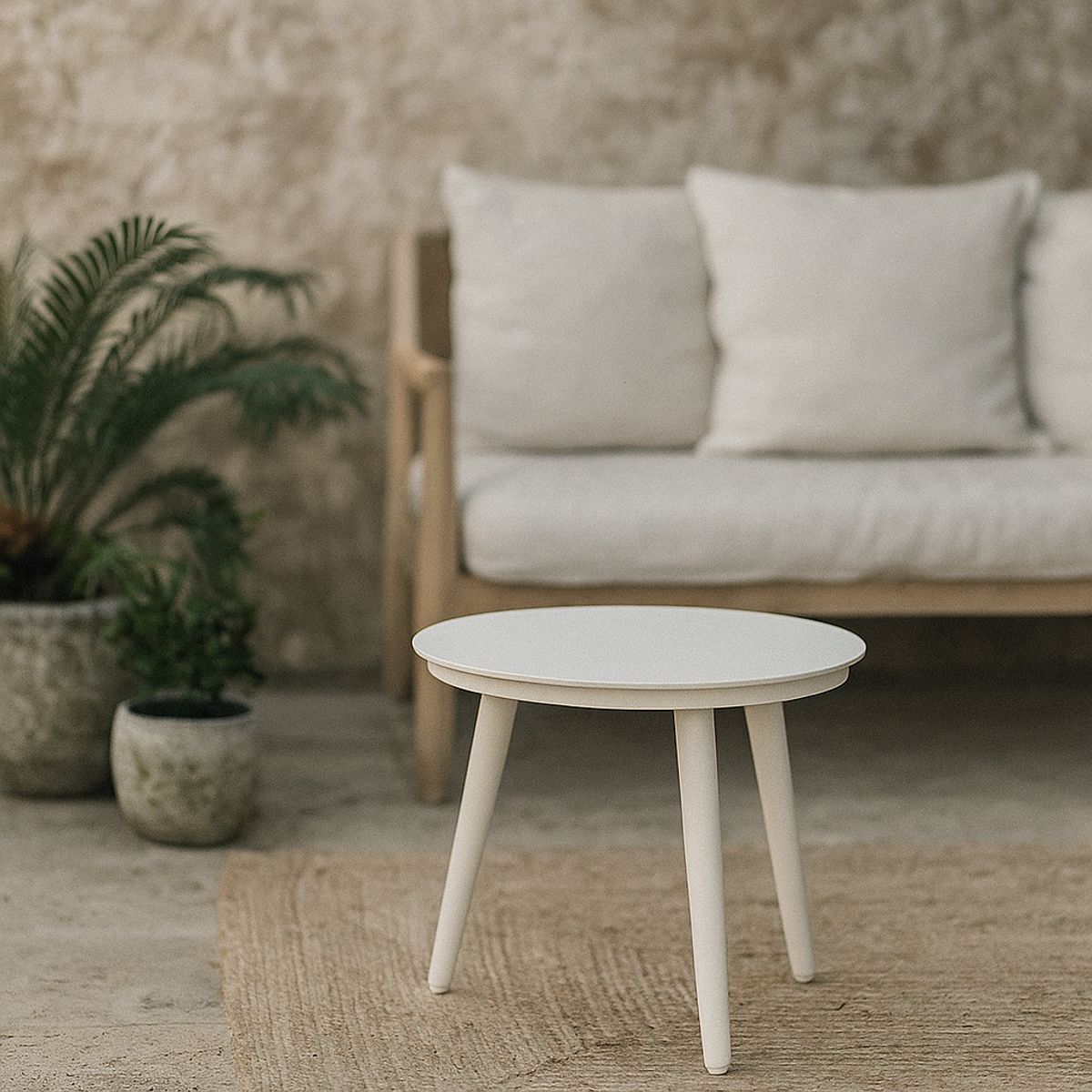 MILK - Mesa De Centro Terraza Ivory Beige 44