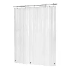 GENERICO - Forro para cortina de baño transparente con imán 178 x 180 cm